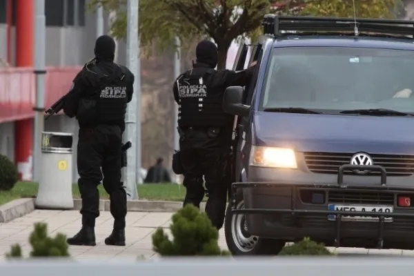 A special police task force (SEK) after the fatal knife attack Friday at the festival in Solingen, August 2024