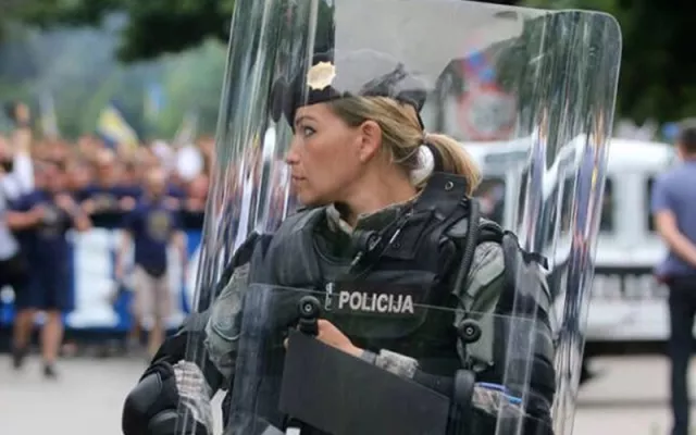 A special police task force (SEK) after the fatal knife attack Friday at the festival in Solingen, August 2024