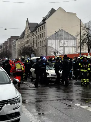 A special police task force (SEK) after the fatal knife attack Friday at the festival in Solingen, August 2024