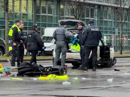 A special police task force (SEK) after the fatal knife attack Friday at the festival in Solingen, August 2024