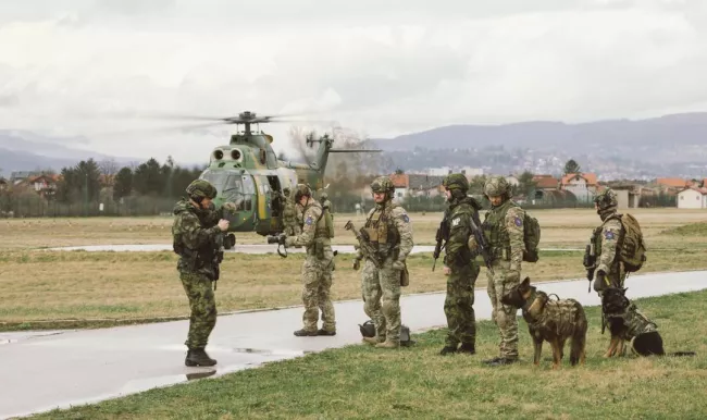 A special police task force (SEK) after the fatal knife attack Friday at the festival in Solingen, August 2024