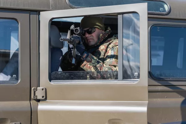 A special police task force (SEK) after the fatal knife attack Friday at the festival in Solingen, August 2024