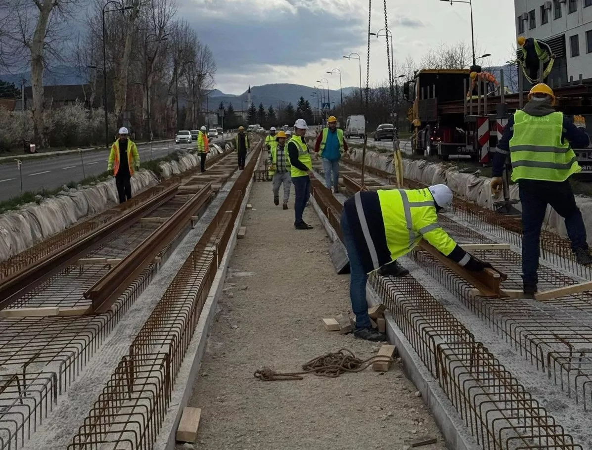 Počela ugradnja šina na tramvajskoj pruzi Ilidža - Hrasnica