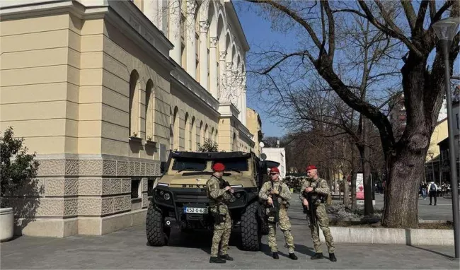 A special police task force (SEK) after the fatal knife attack Friday at the festival in Solingen, August 2024