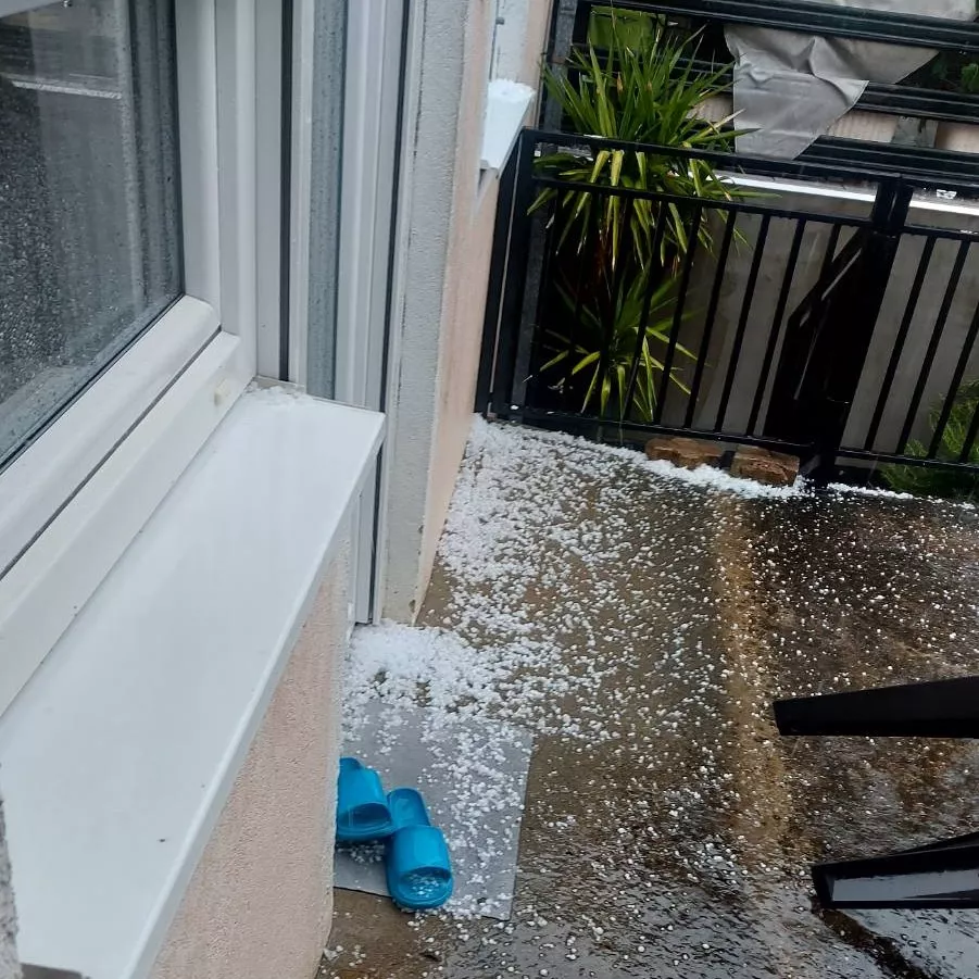 Nevrijeme u Gradišci, padao i grad
