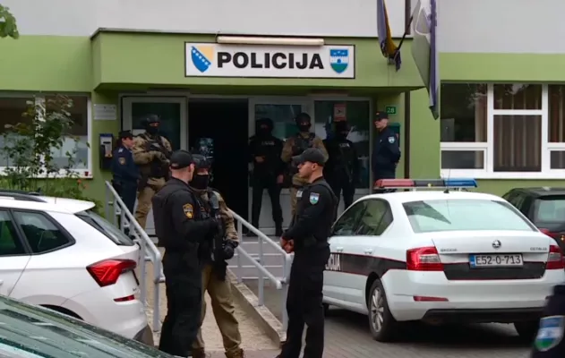 A special police task force (SEK) after the fatal knife attack Friday at the festival in Solingen, August 2024