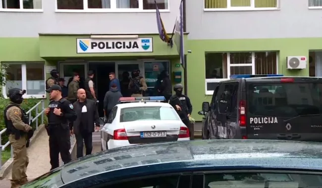 A special police task force (SEK) after the fatal knife attack Friday at the festival in Solingen, August 2024
