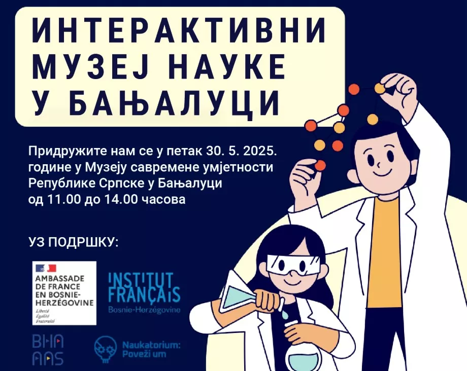 „Mali muzej nauke“ – interaktivna radionica za mlade u Muzeju savremene umjetnosti RS