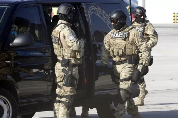 A special police task force (SEK) after the fatal knife attack Friday at the festival in Solingen, August 2024