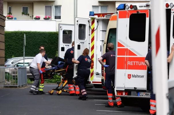 A special police task force (SEK) after the fatal knife attack Friday at the festival in Solingen, August 2024