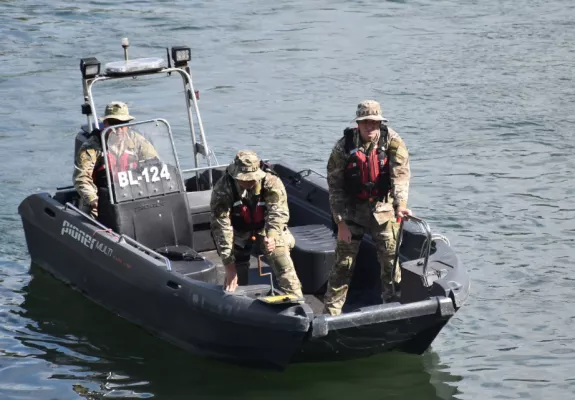 A special police task force (SEK) after the fatal knife attack Friday at the festival in Solingen, August 2024