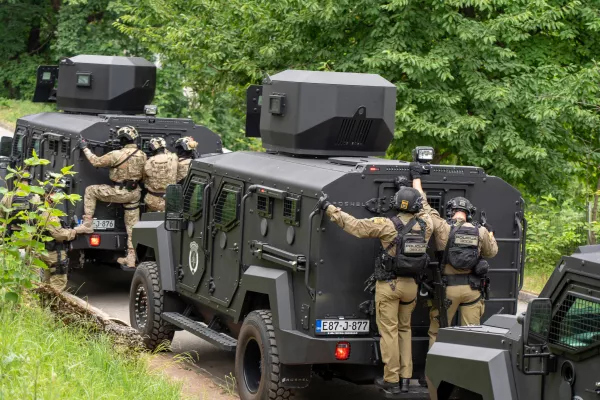 A special police task force (SEK) after the fatal knife attack Friday at the festival in Solingen, August 2024