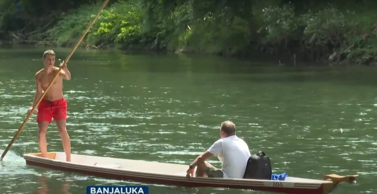 Vožnja dajakom - atrakcija za turiste i jedan od simbola Banjaluke