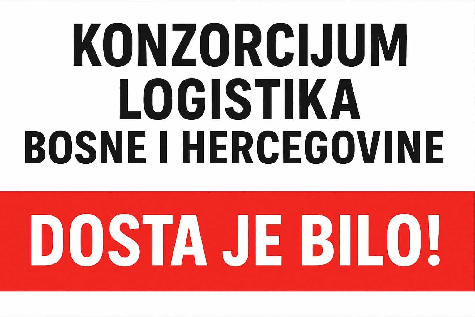 "Dosta je bilo": Konzorcijum Logistika BiH od 1. septembra počinje proteste do ispunjenja zahtjeva