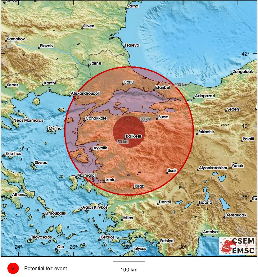 Zemljotres jačine 4,9 stepeni pogodio zapadnu Tursku