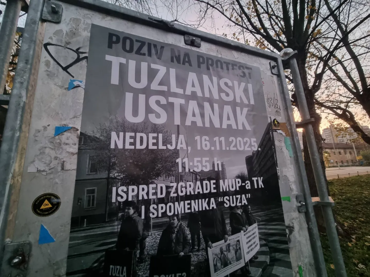 Za sutra najavljen protest građana ispred zgrade MUP-a TK