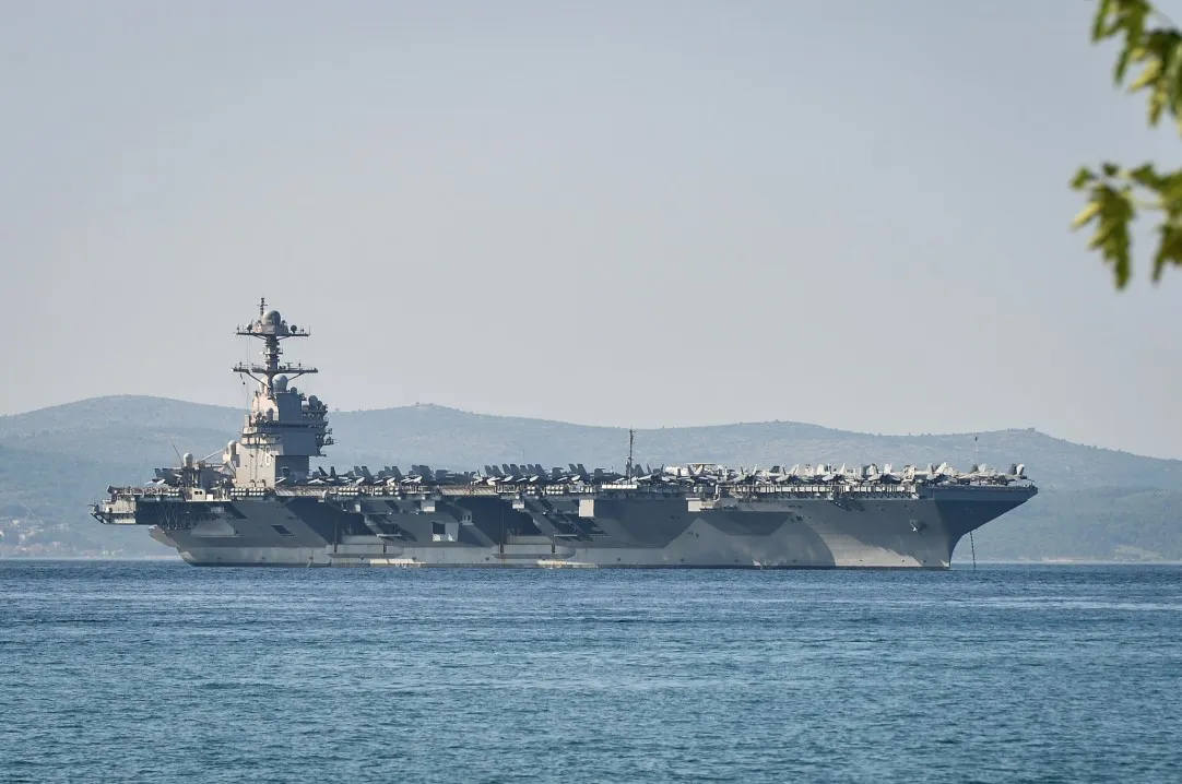 Udarna grupa nosača aviona Gerald Ford uplovljava u Karibe
