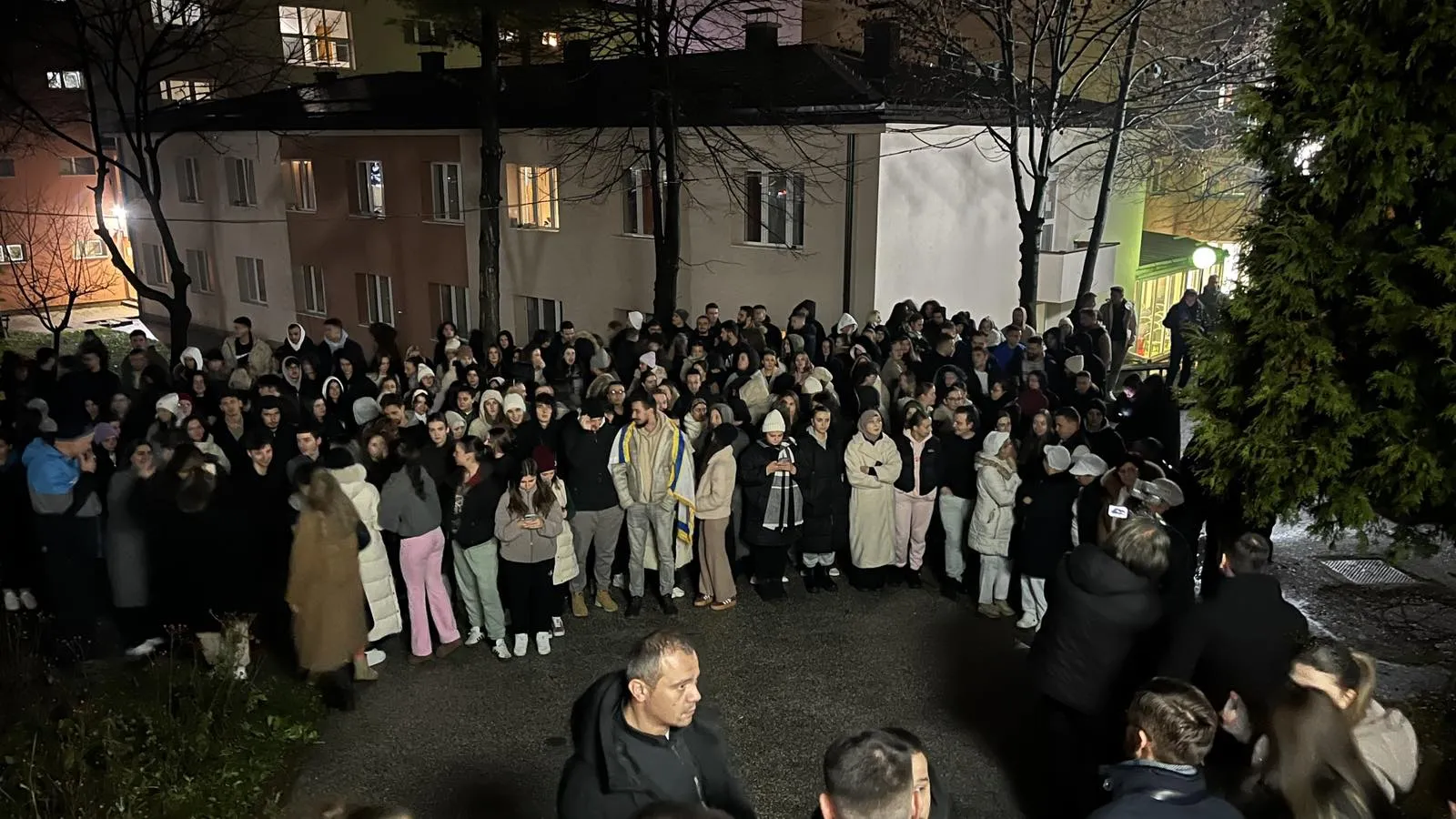 Protest studenata Studentskog centra Bjelave zbog problema sa grijanjem i uslovima u domu