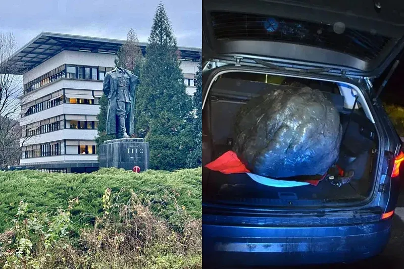 Obezglavio Titovu skulpturu pa uhapšen