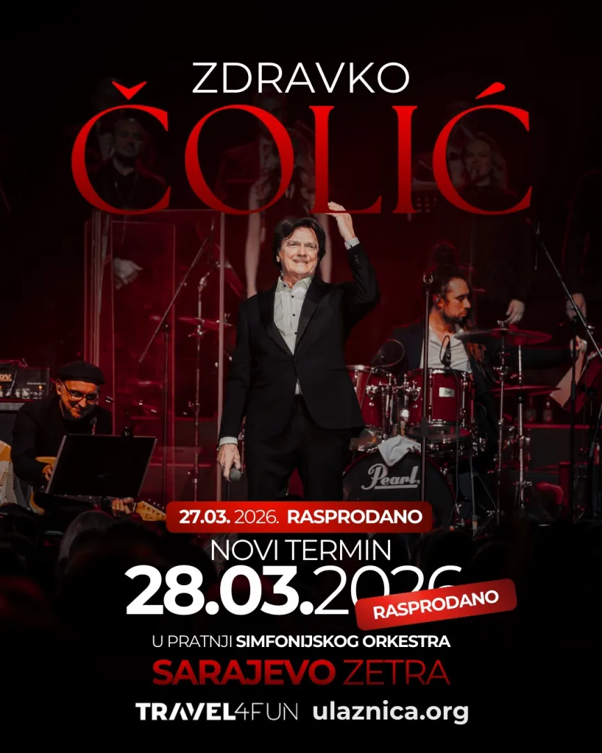 Zdravko Čolić obara rekorde: Za manje od 24 sata rasprodan i drugi koncert u Zetri
