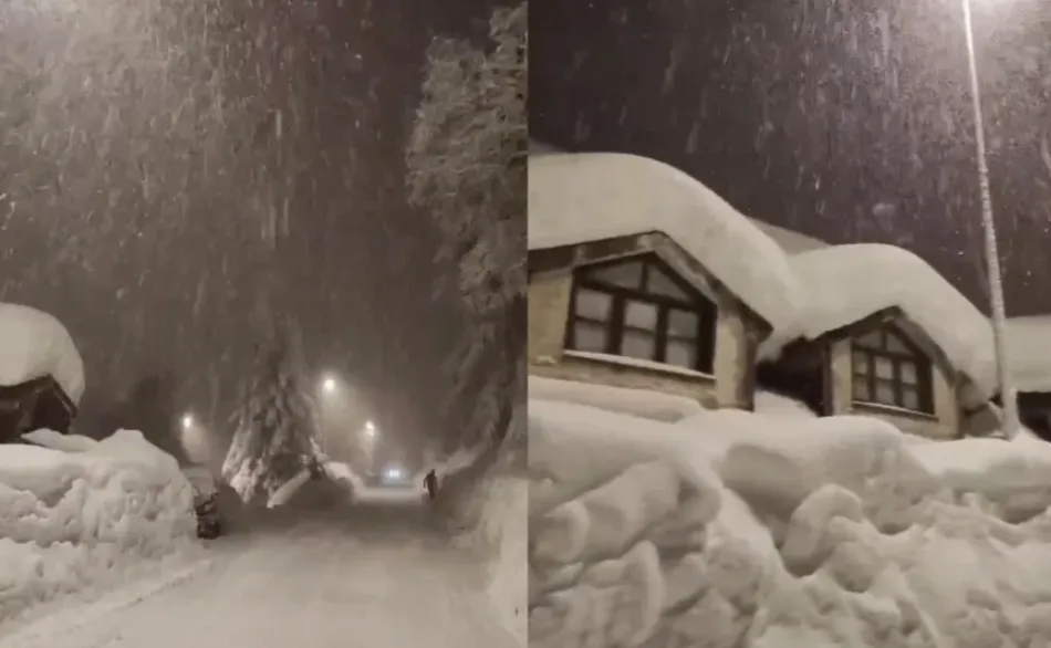 Italija: Kuće i automobili zatrpani pod snijegom, prijeti opasnost od lavina