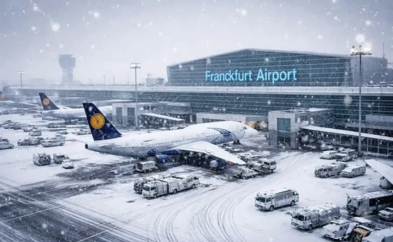 Snijeg paralizovao najveći njemački aerodrom