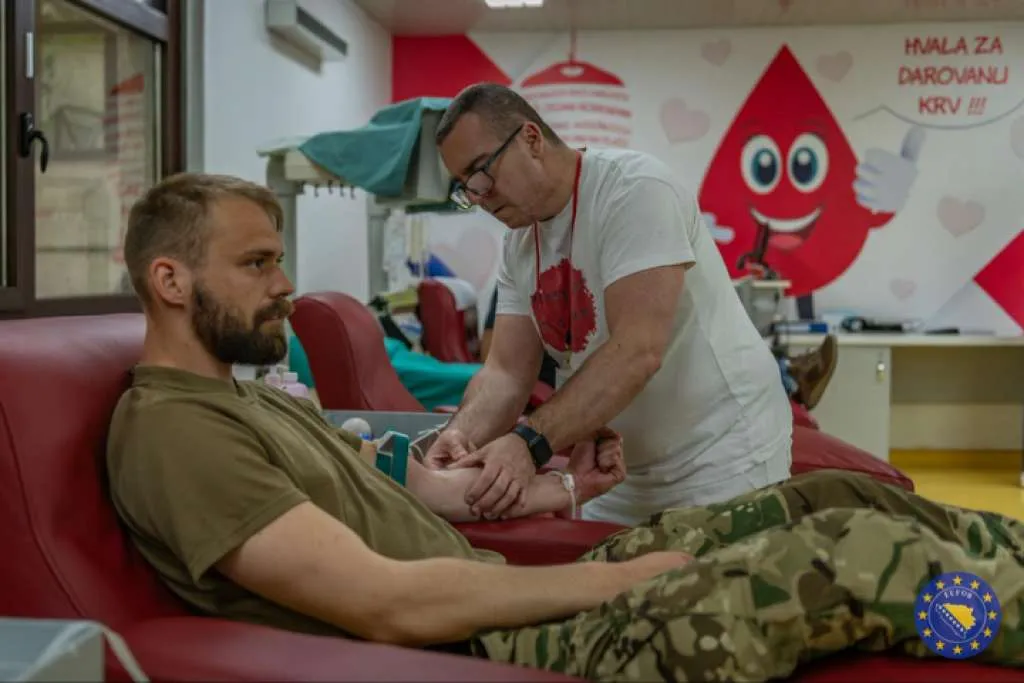 Inicijativa snaga EUFOR-a: Akcija darovanja krvi pomaže lokalnim zajednicama