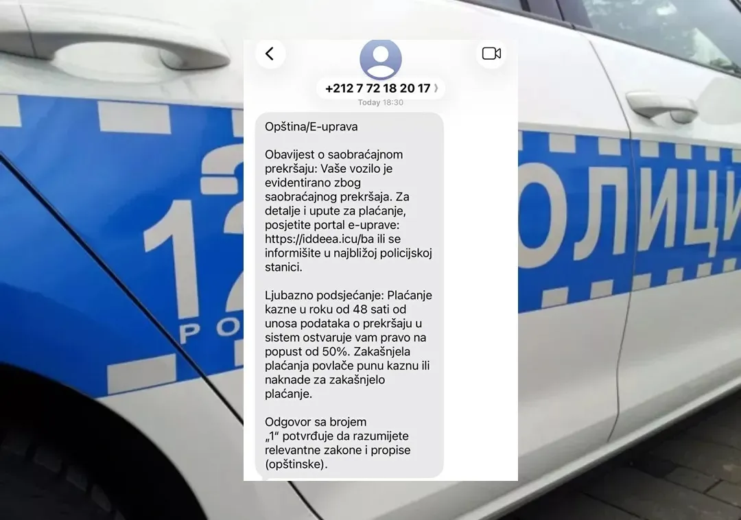 MUP RS upozorava na lažne SMS poruke o kaznama: Građanima savjetuju da ne unose lične podatke