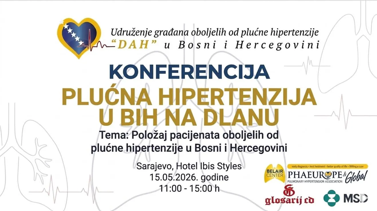 Konferencija u BiH o plućnoj hipertenziji: Fokus na ranoj dijagnozi i terapiji