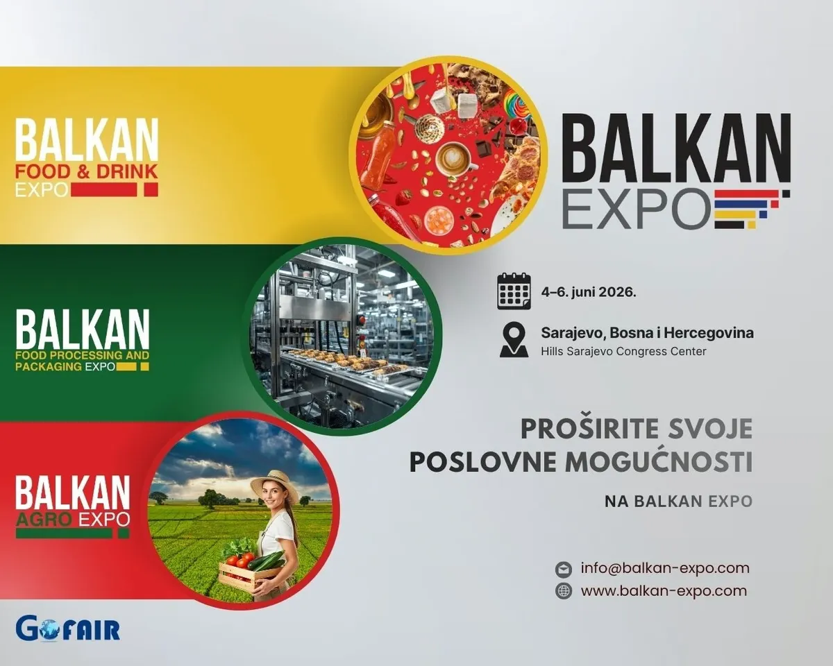 Sajam hrane Balkan Expo 2026 očekuje više od 100 izlagača i 10.000 posjetilaca