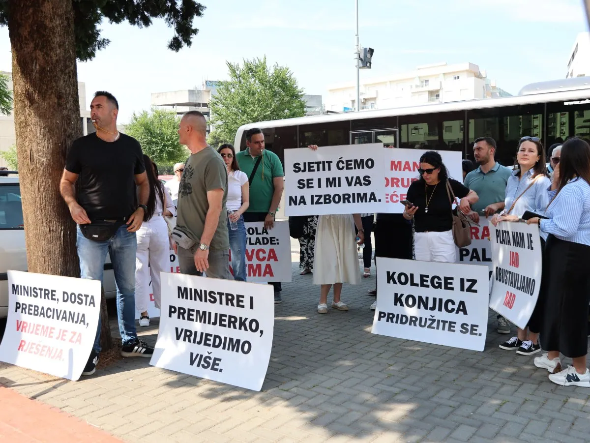 Traže veće naknade: Zaposlenici pravosudnih institucija HNŽ u prosvjednoj šetnji