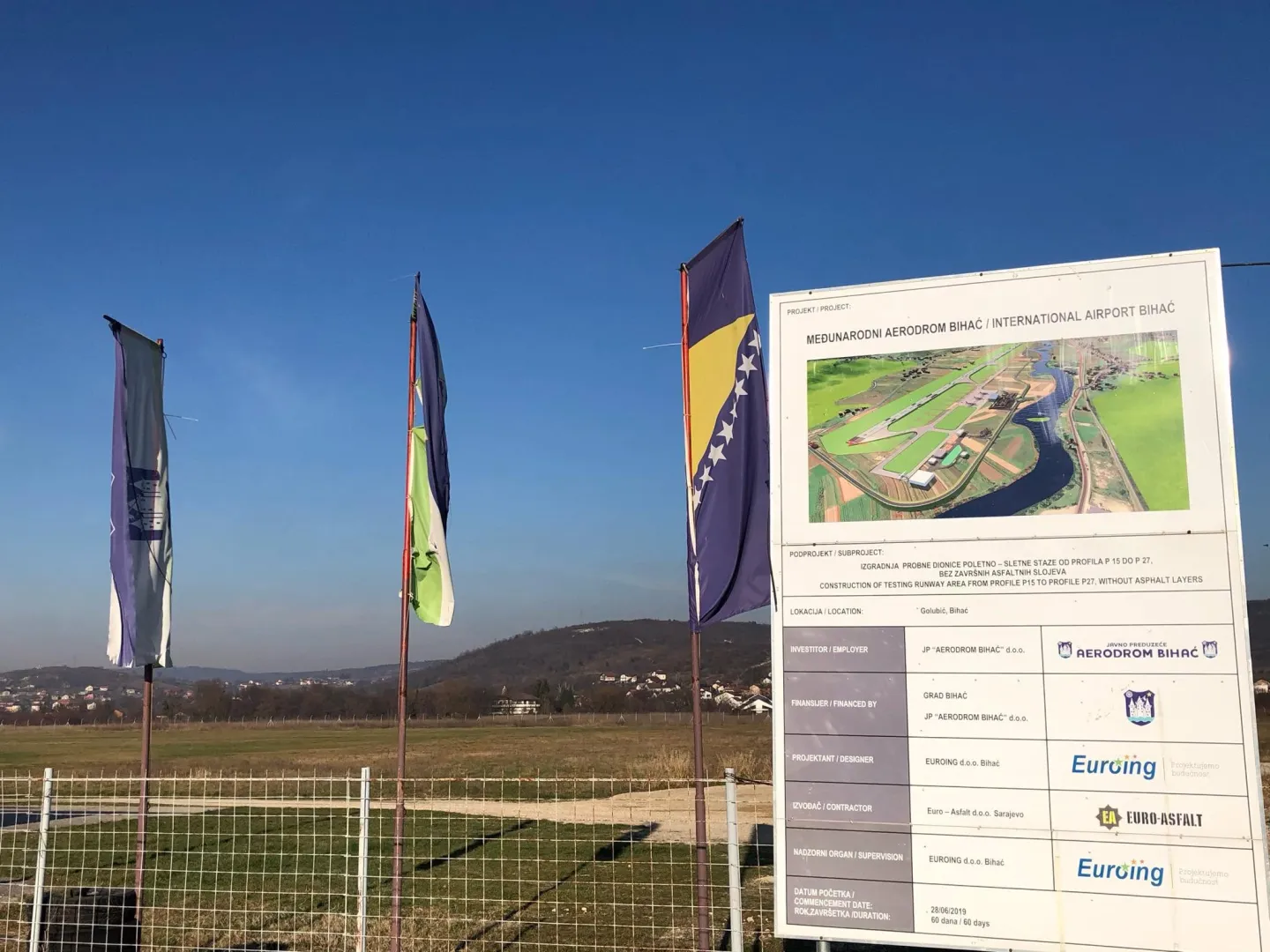 Vlada FBiH: Za Aerodrom Bihać 5,3 miliona KM
