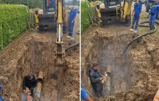 Bez vode bijeljinska naselja prema Janji zbog havarije na transportnom cjevovodu
