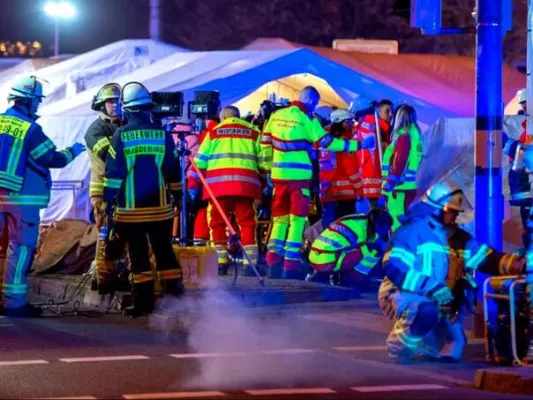 A special police task force (SEK) after the fatal knife attack Friday at the festival in Solingen, August 2024