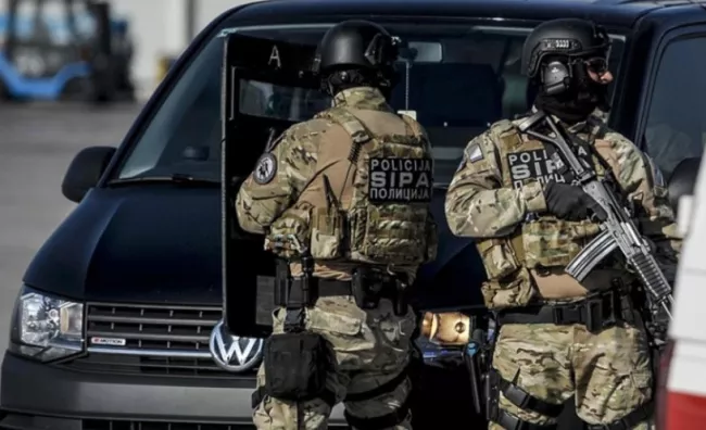 A special police task force (SEK) after the fatal knife attack Friday at the festival in Solingen, August 2024