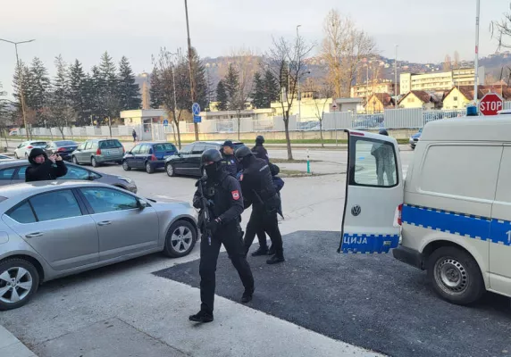 A special police task force (SEK) after the fatal knife attack Friday at the festival in Solingen, August 2024